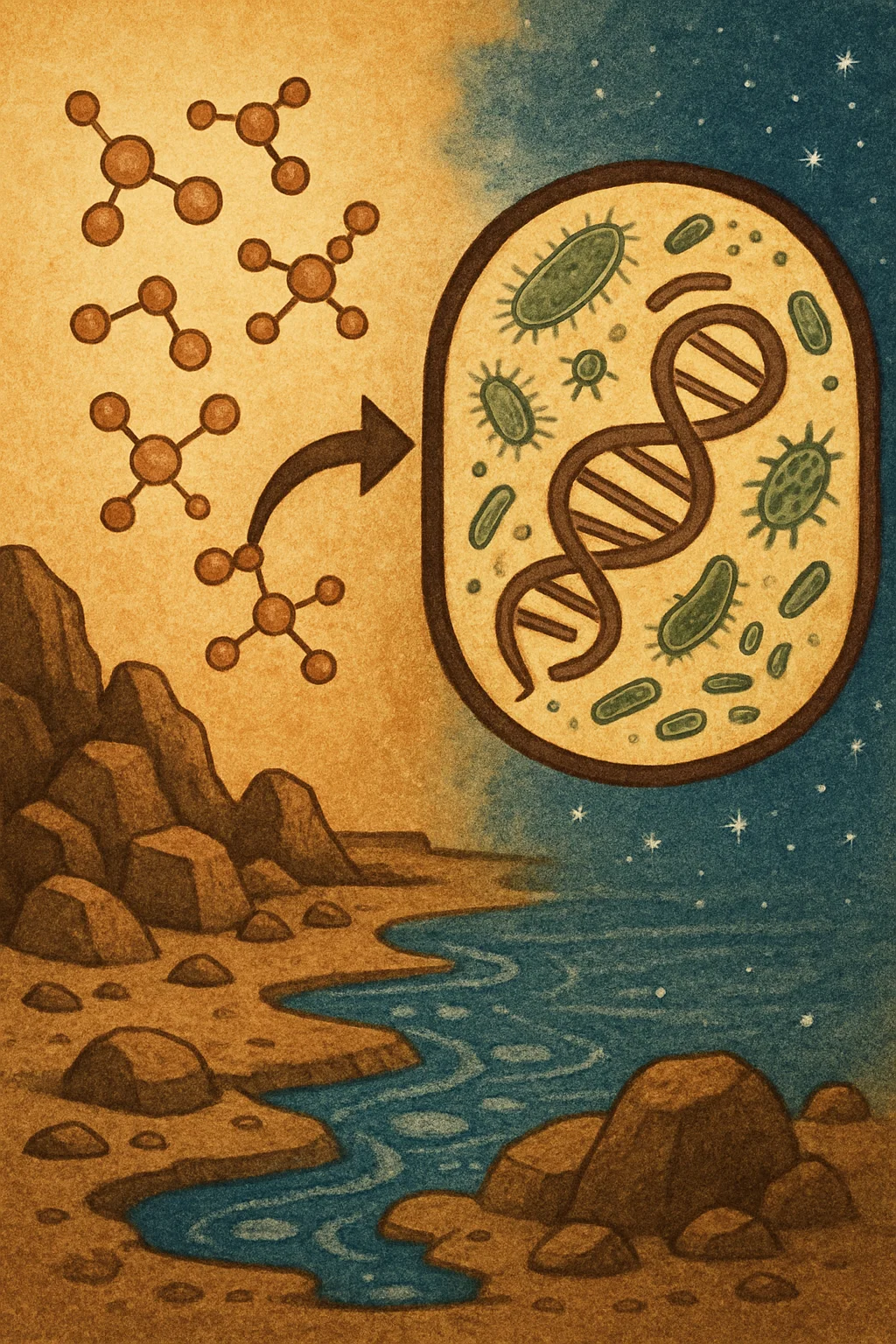 leven uit levenloze materie